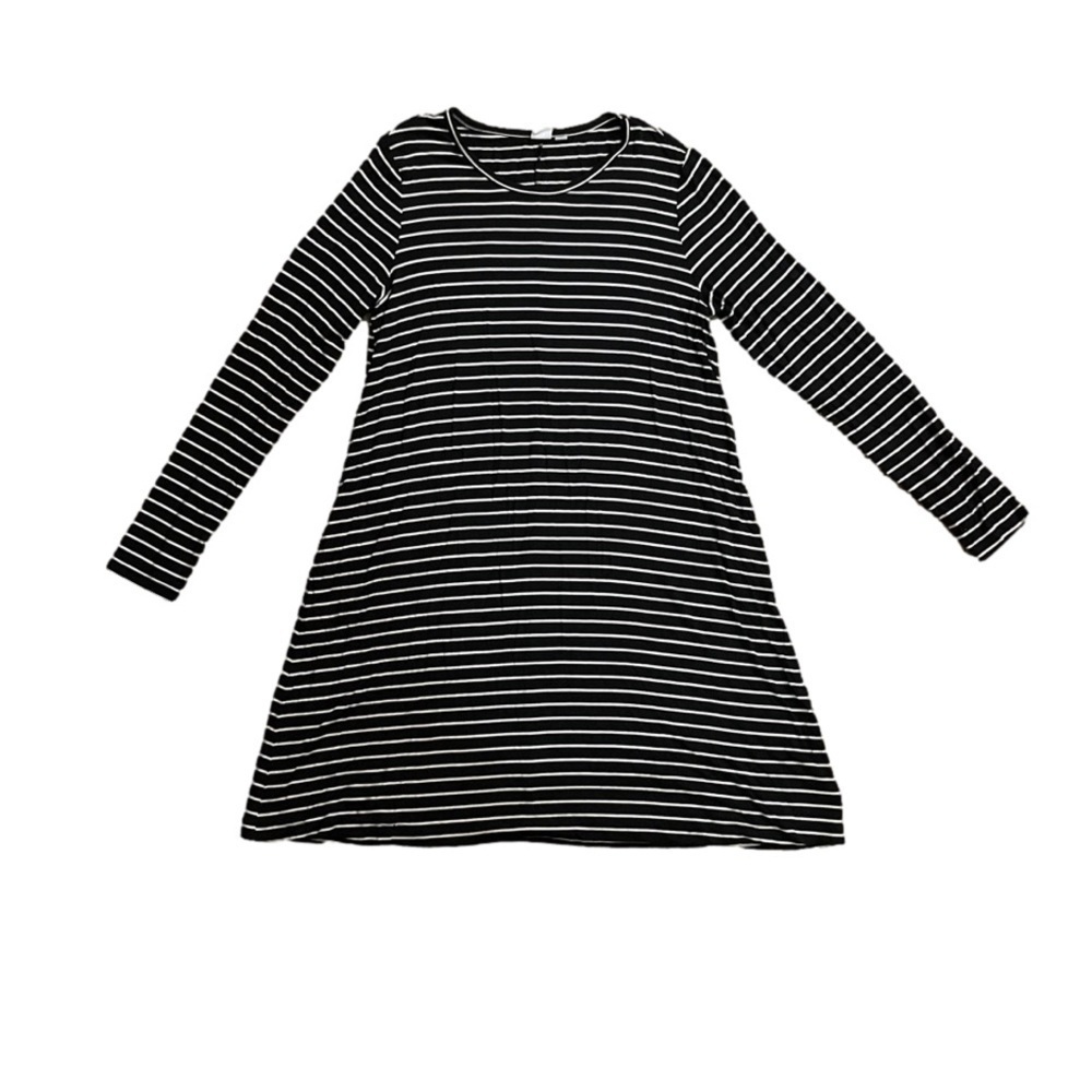 Gap Size Large Black and White Striped Dress